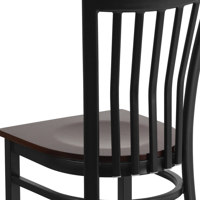 Black School Chair-Wal Seat