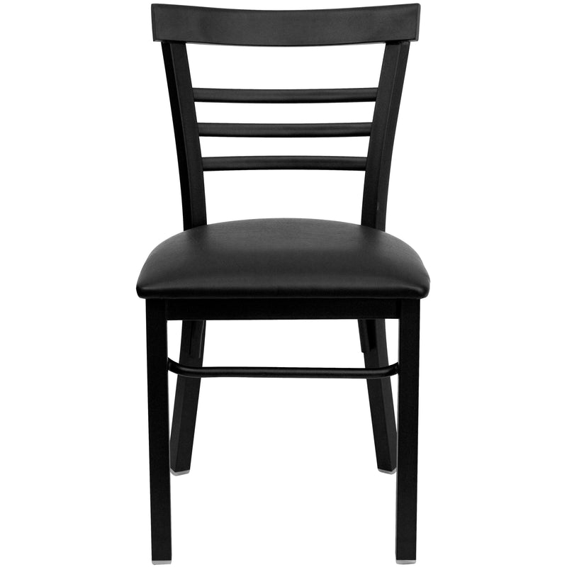 Black Ladder Chair-Black Seat