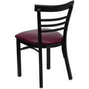 Black Ladder Chair-Burg Seat
