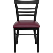 Black Ladder Chair-Burg Seat