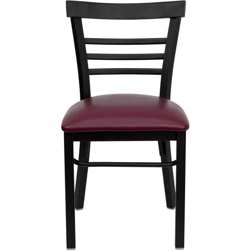 Black Ladder Chair-Burg Seat