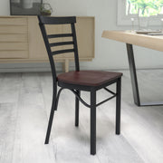 Black Ladder Chair-Wal Seat