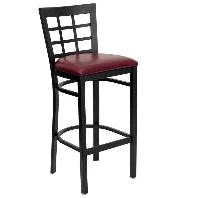 Black Window Stool-Burg Seat
