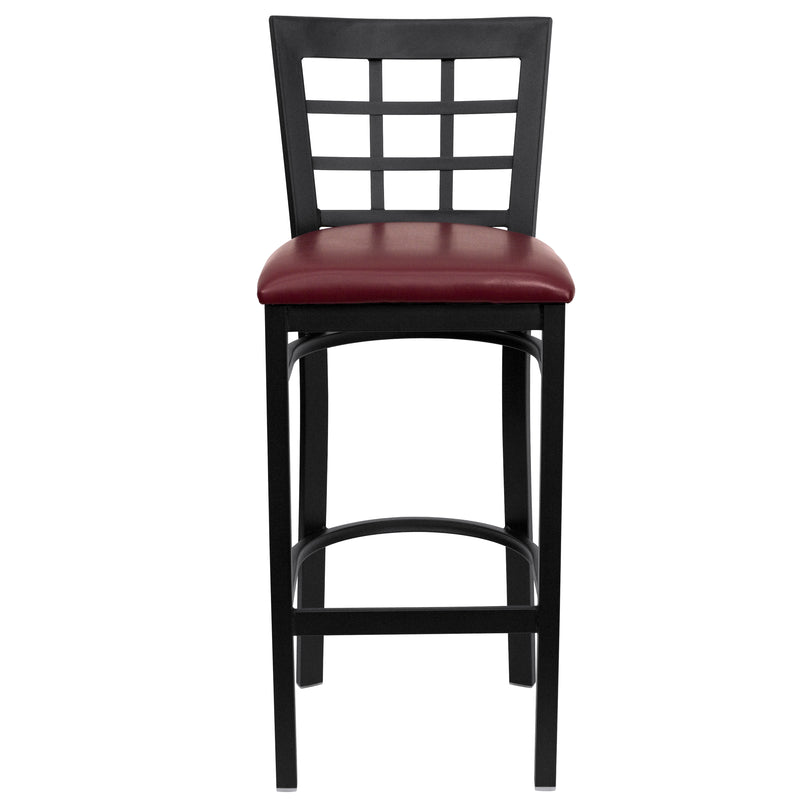 Black Window Stool-Burg Seat