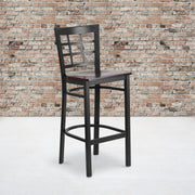 Black Window Stool-Wal Seat