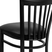 Black School Stool-Black Seat