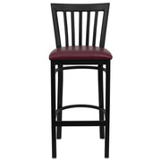 Black School Stool-Burg Seat