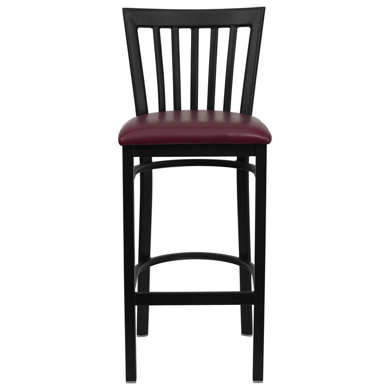 Black School Stool-Burg Seat