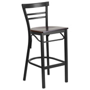 Black Ladder Stool-Wal Seat