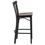 Black Ladder Stool-Wal Seat