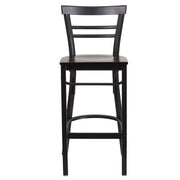 Black Ladder Stool-Wal Seat
