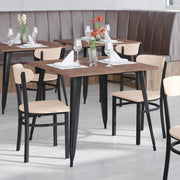 Natural Wood Seat Dining Chair
