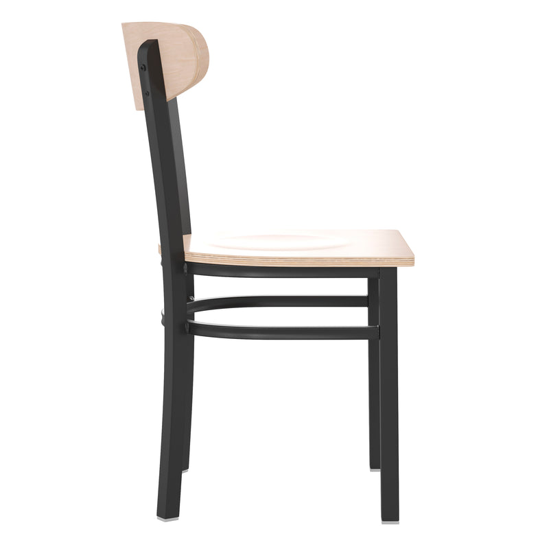 Natural Wood Seat Dining Chair