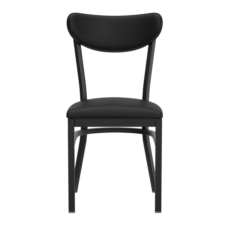 Black Vinyl Back Chair