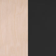 Black Vinyl/Wood Back Chair