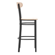 Natural Metal & Wood Barstool