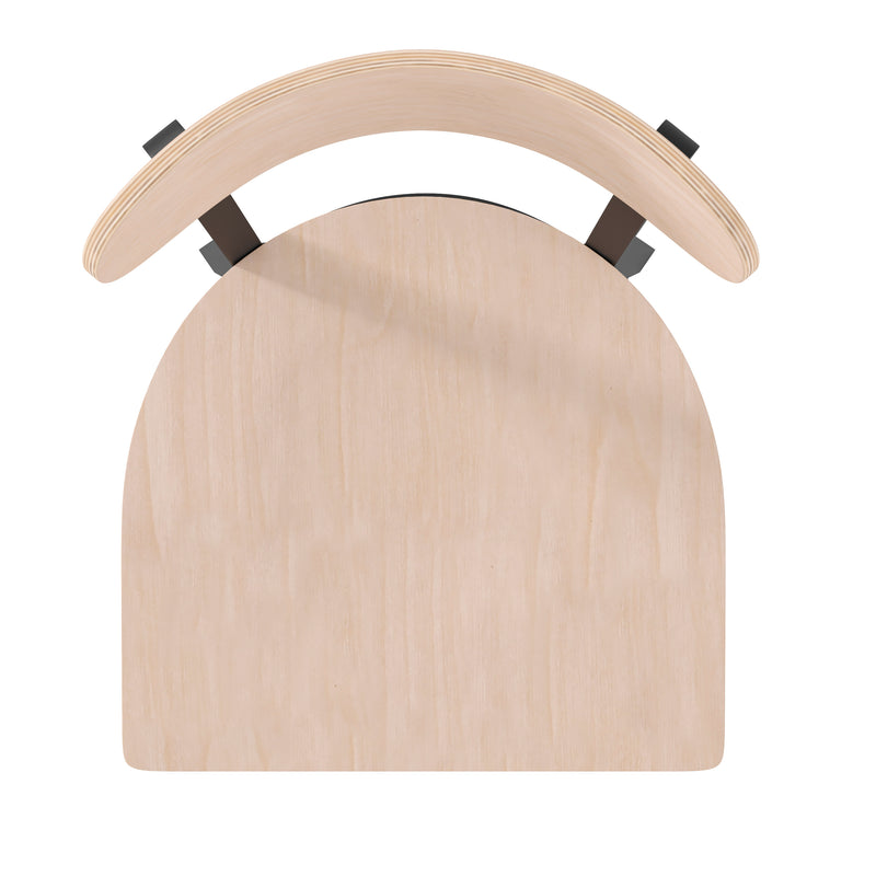 Natural Metal & Wood Barstool