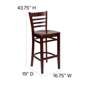 Mahogany Wood Stool