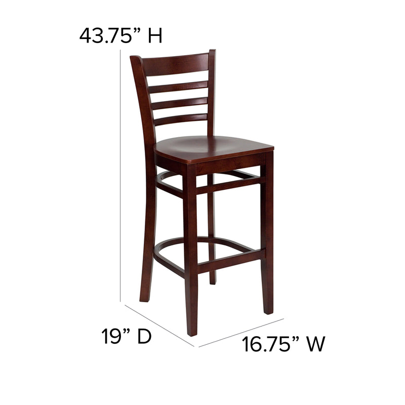 Mahogany Wood Stool