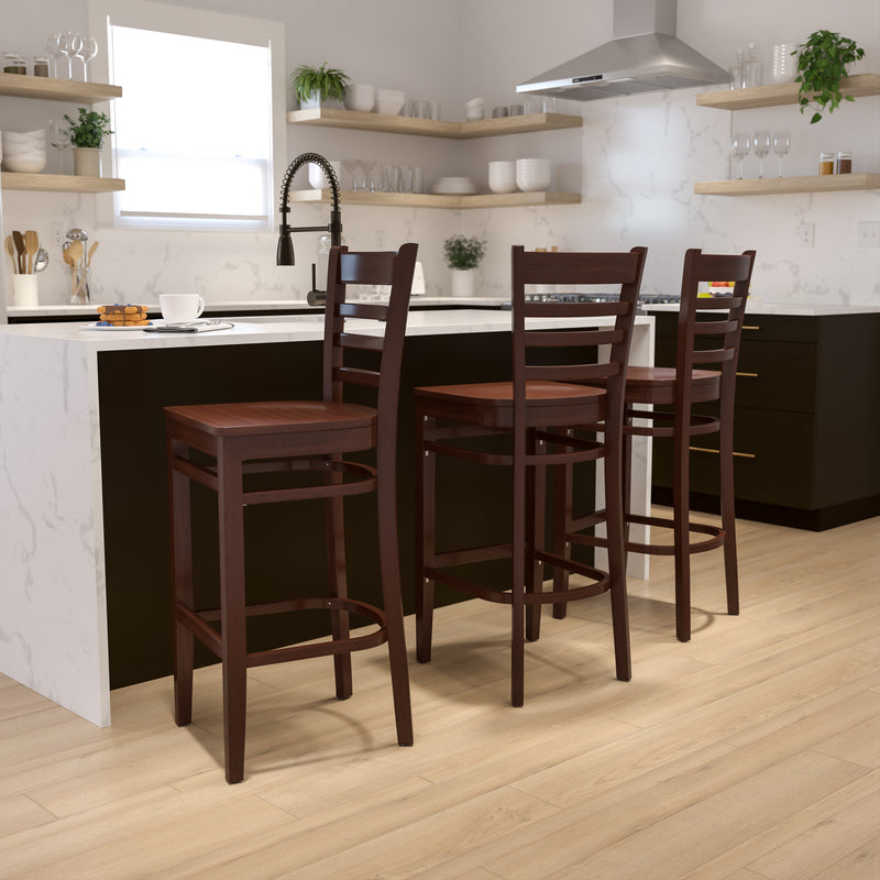 Mahogany Wood Stool