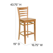 Natural Wood Stool