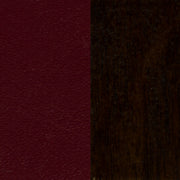 Walnut Wood Chair-Burg Vinyl