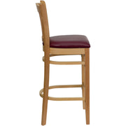Natural Wood Stool-Burg Vinyl