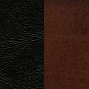 Mahogany Wood Chair-Blk Vinyl