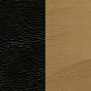 Natural Wood Chair-Blk Vinyl