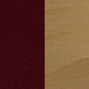 Natural Wood Chair-Burg Vinyl