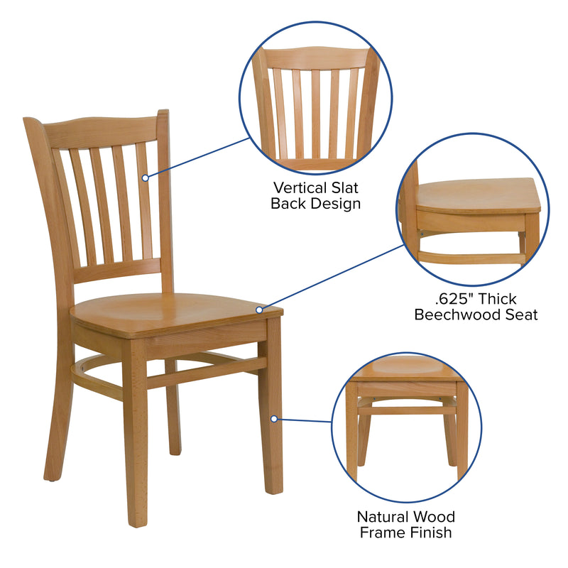 Natural Wood Dining Chair