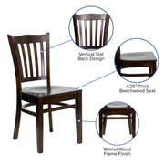 Walnut Wood Dining Chair