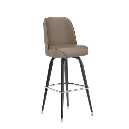 Beige Metal Bar Stool