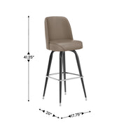 Beige Metal Bar Stool