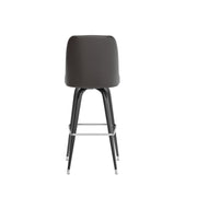 Dark Brown Metal Bar Stool