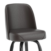 Dark Brown Metal Bar Stool