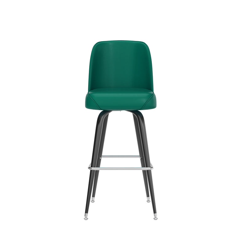Green Metal Bar Stool