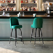 Green Metal Bar Stool