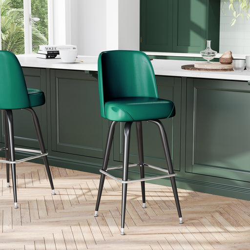 Green Metal Bar Stool