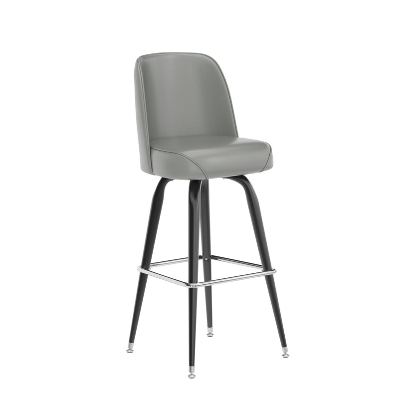 Gray Metal Bar Stool