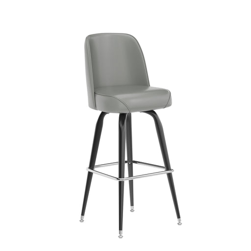 Gray Metal Bar Stool