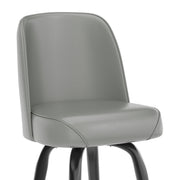 Gray Metal Bar Stool