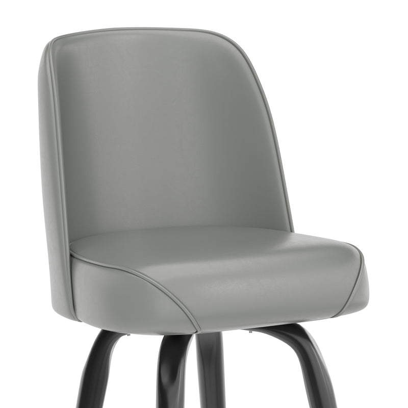 Gray Metal Bar Stool