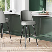 Gray Metal Bar Stool