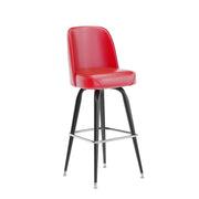 Red Metal Bar Stool
