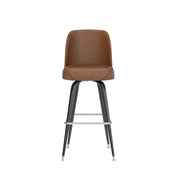 Weathered Brn Metal Bar Stool