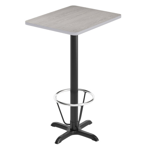 24x30 Gray Table Top & X Base