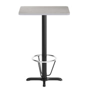 24x30 Gray Table Top & X Base