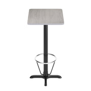 24x30 Gray Table Top & X Base