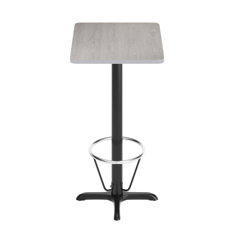 24x30 Gray Table Top & X Base